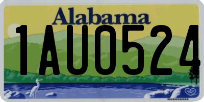 AL license plate 1AU0524