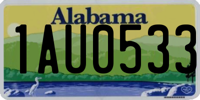 AL license plate 1AU0533