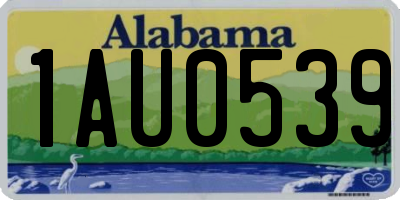 AL license plate 1AU0539