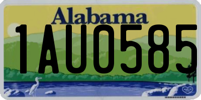 AL license plate 1AU0585