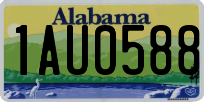 AL license plate 1AU0588