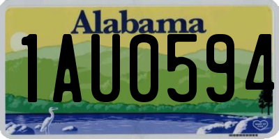 AL license plate 1AU0594