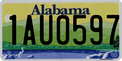 AL license plate 1AU0597