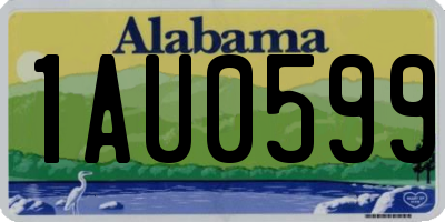 AL license plate 1AU0599