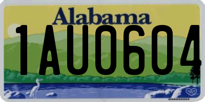 AL license plate 1AU0604