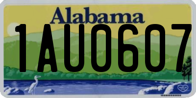 AL license plate 1AU0607