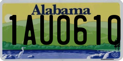 AL license plate 1AU0610