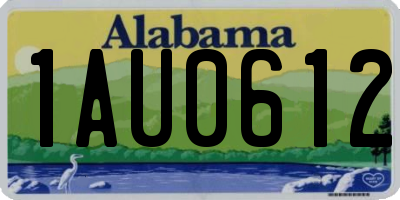AL license plate 1AU0612