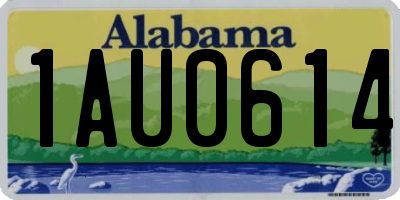 AL license plate 1AU0614