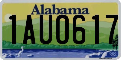 AL license plate 1AU0617