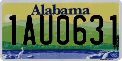 AL license plate 1AU0631