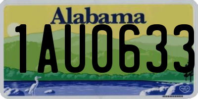 AL license plate 1AU0633