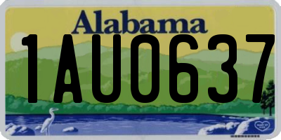 AL license plate 1AU0637