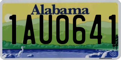 AL license plate 1AU0641