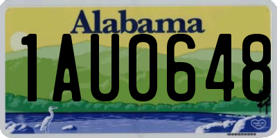 AL license plate 1AU0648