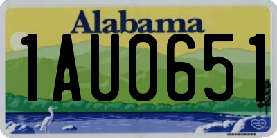 AL license plate 1AU0651