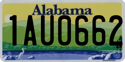 AL license plate 1AU0662