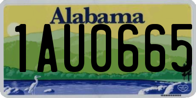 AL license plate 1AU0665