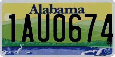 AL license plate 1AU0674