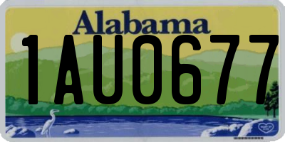 AL license plate 1AU0677