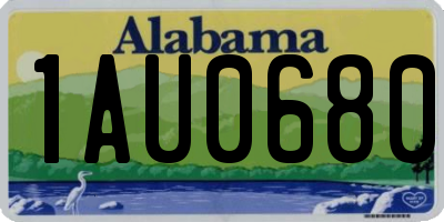 AL license plate 1AU0680