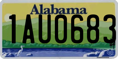 AL license plate 1AU0683