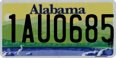 AL license plate 1AU0685