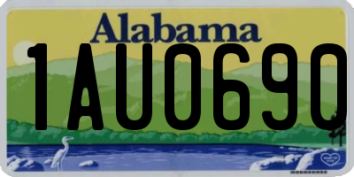 AL license plate 1AU0690