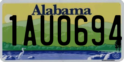 AL license plate 1AU0694