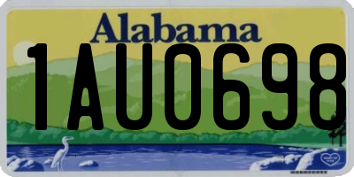 AL license plate 1AU0698
