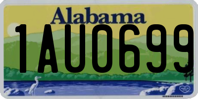 AL license plate 1AU0699