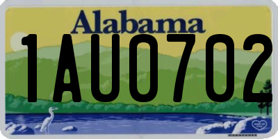 AL license plate 1AU0702