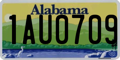 AL license plate 1AU0709