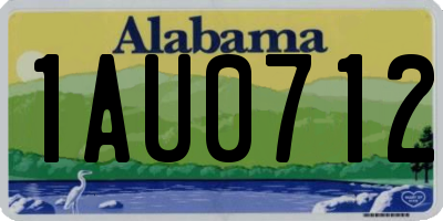 AL license plate 1AU0712