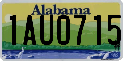 AL license plate 1AU0715
