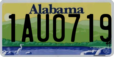 AL license plate 1AU0719