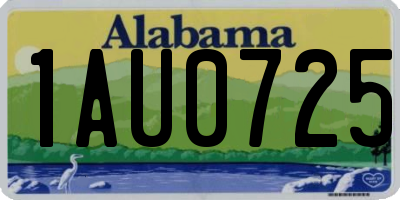 AL license plate 1AU0725