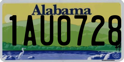 AL license plate 1AU0728