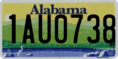 AL license plate 1AU0738