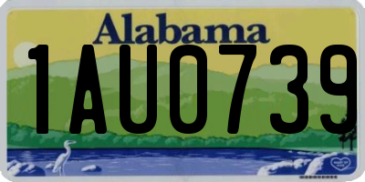 AL license plate 1AU0739