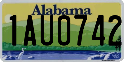 AL license plate 1AU0742