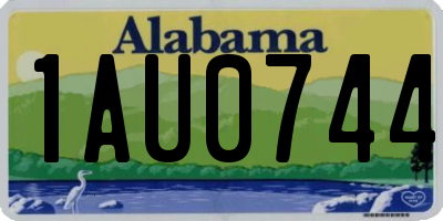 AL license plate 1AU0744