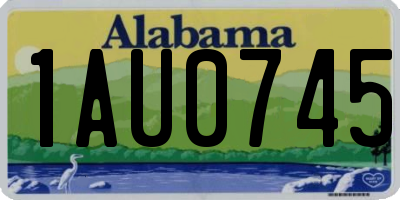 AL license plate 1AU0745
