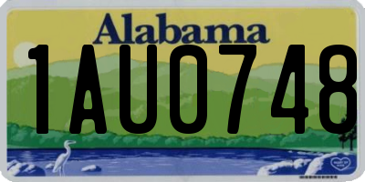 AL license plate 1AU0748