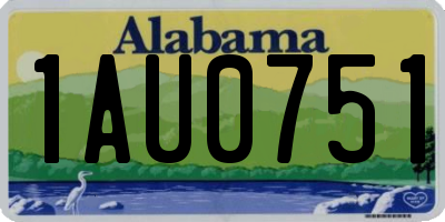 AL license plate 1AU0751