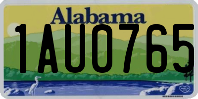 AL license plate 1AU0765