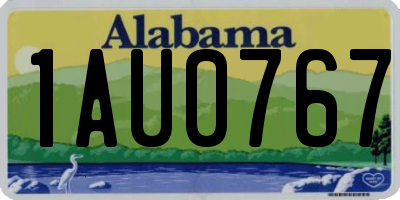 AL license plate 1AU0767