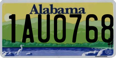 AL license plate 1AU0768
