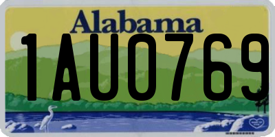 AL license plate 1AU0769