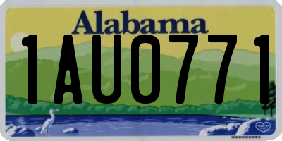 AL license plate 1AU0771